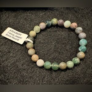 Fancy Jasper 8mm Beaded Bracelet